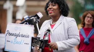 Pa. House Dem. Leader McClinton says she should be chamber speaker, as her party won more seats in this year's election. Pa. House Dem. Leader McClinton says she should be chamber speaker, as her party won more seats in this year's election.