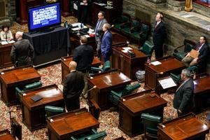 Both the state House and Senate have passed temporary rules allowing remote voting, yet some members still choose to come into the Capitol.