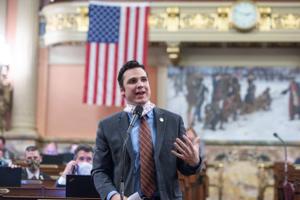Rep. Andrew Lewis said he has not been in the Capitol building since May 14.