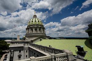 The Pennsylvania Capitol in Harrisburg.