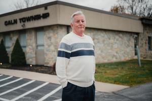 John "Jay" Schneider, 76, stands for a portrait at the Caln Township building in Thorndale, PA., on October 30, 2023.