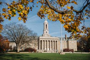 Old Main on Penn State's University Park campus in State College, Pennsylvania.