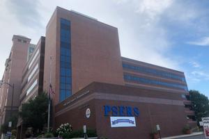The PSERS building in Harrisburg.