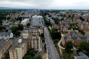 A proposed zoning change aims to deter more student high-rises from being built in downtown State College.