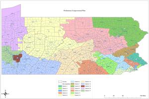 The Pennsylvania House State Government Committee's preliminary congressional map, released Dec. 8. The Pennsylvania House State Government Committee's preliminary congressional map, released Dec. 8.