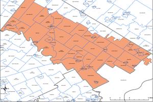 Proposed District 4 meets the standard for contiguity, as no section is detached. Proposed District 4 meets the standard for contiguity, as no section is detached.