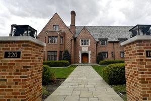 The Beta Theta Pi fraternity house on Penn State's University Park campus, where Timothy Piazza died in 2017.