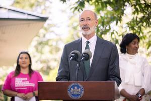 “Whenever an anti-choice bill comes to my desk, I will veto it,” Gov. Tom Wolf said on Thursday.