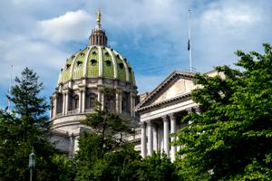 The Pennsylvania state Capitol in Harrisburg.