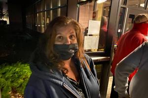 Denise Slick arrived at Northeastern Middle School to vote at 4 p.m. She was still waiting at 7:30 p.m. Denise Slick arrived at Northeastern Middle School to vote at 4 p.m. She was still waiting at 7:30 p.m.