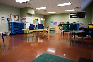 A classroom not in use at The Willow School, which is serving about half as many kids as it used to because of a staffing shortage. A classroom not in use at The Willow School, which is serving about half as many kids as it used to because of a staffing shortage.
