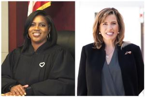 Superior Court candidates Timika Lane (left) and Megan Sullivan. Superior Court candidates Timika Lane (left) and Megan Sullivan.