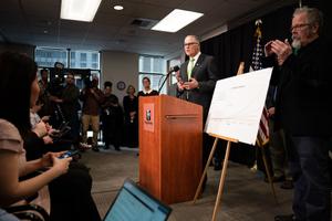 Despite being the site of the country’s first nursing home outbreak, Washington — led by Gov. Jay Inslee — has not provided such information. Despite being the site of the country’s first nursing home outbreak, Washington — led by Gov. Jay Inslee — has not provided such information.