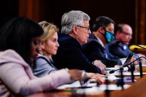 The preliminary map was approved in a hotly contested, split vote by the five-member Legislative Reapportionment Commission. The preliminary map was approved in a hotly contested, split vote by the five-member Legislative Reapportionment Commission.
