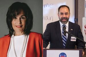 The candidates in the 2021 Pa. Supreme Court race, Democrat Maria McLaughlin (right) and Republican Kevin Brobson, have raised more than $5 million this year.