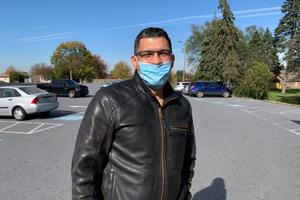 Jason Perez, 51, in New Holland says he’s voting with "Latinos for Trump." Jason Perez, 51, in New Holland says he’s voting with "Latinos for Trump."