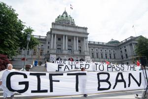 Activists from MarchOnHarrisburg have been pushing for a gift ban for decades.
