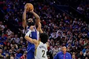 A sellout crowd packed the Wells Fargo Center Jan. 4, 2023, to see the Philadelphia 76ers face the Indiana Pacers.