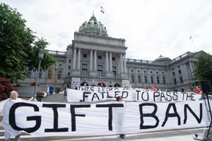 MarchOnHarrisburg has been pushing lawmakers to enact a gift ban for six years.