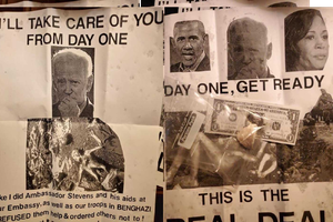 Residents outside Erie found intimidating fliers on their properties in October, said Jim Wertz, chair of the Erie County Democratic Party. Residents outside Erie found intimidating fliers on their properties in October, said Jim Wertz, chair of the Erie County Democratic Party.