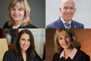 Candidatos a la Corte Suprema de PA: Deborah Kunselman; Daniel McCaffery; Patricia McCullough; Carolyn Carluccio.