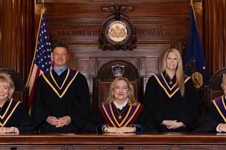 Members of the Pennsylvania Supreme Court as of October 2023.