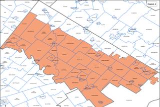 Proposed District 4 meets the standard for contiguity, as no section is detached.