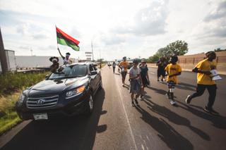 Civil rights marchers on a journey from Milwaukee to Washington, D.C. are seen here in Youngstown, Ohio. Civil rights marchers on a journey from Milwaukee to Washington, D.C. are seen here in Youngstown, Ohio.