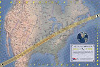 The path of totality. The path of totality.