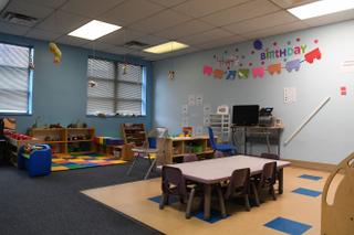 An empty classroom at Hug Me Tight Childlife Centers in Pittsburgh. An empty classroom at Hug Me Tight Childlife Centers in Pittsburgh.
