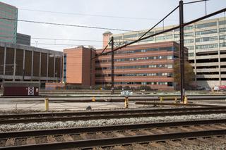 Pictured is the PSERS building just adjacent to the site of the demolished Patriot-News building located at 812 Market Street. Pictured is the PSERS building just adjacent to the site of the demolished Patriot-News building located at 812 Market Street.