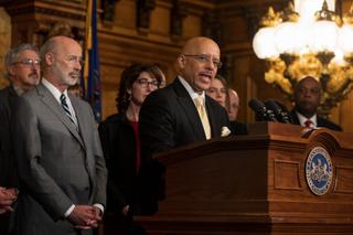 Sen. Vincent Hughes (D., Philadelphia) acknowledged flaws with the existing rental assistance program: “It hasn’t been working." Sen. Vincent Hughes (D., Philadelphia) acknowledged flaws with the existing rental assistance program: “It hasn’t been working."
