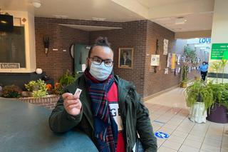 Sebastian Santos, 20, of York, cast a provisional ballot on Tuesday. Sebastian Santos, 20, of York, cast a provisional ballot on Tuesday.