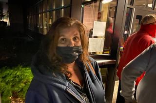 Denise Slick arrived at Northeastern Middle School to vote at 4 p.m. She was still waiting at 7:30 p.m.