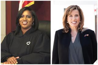 Superior Court candidates Timika Lane (left) and Megan Sullivan. Superior Court candidates Timika Lane (left) and Megan Sullivan.