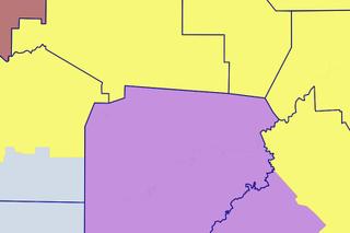 Proposed District 35 (pictured in purple) keeps two counties whole while only splitting the third county once. The Princeton Gerrymandering Project gave the map an A grade for its minimal county splits. Proposed District 35 (pictured in purple) keeps two counties whole while only splitting the third county once. The Princeton Gerrymandering Project gave the map an A grade for its minimal county splits.