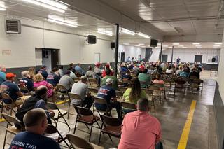 More than 100 people attended a public meeting in August regarding funding for Walker Township Fire Company.