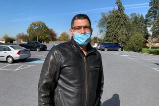 Jason Perez, 51, in New Holland says he’s voting with "Latinos for Trump." Jason Perez, 51, in New Holland says he’s voting with "Latinos for Trump."
