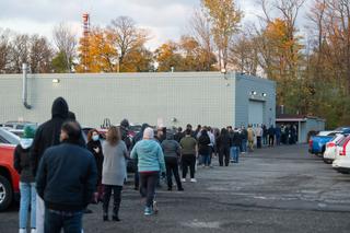 Voters stand in line at Belle Valley Fire Department in Erie County waiting to vote in-person on Nov. 3. A post-election report from Erie County’s clerk said there were “significant instances where judges of elections lacked understanding about the basic operation of the polling place.” Voters stand in line at Belle Valley Fire Department in Erie County waiting to vote in-person on Nov. 3. A post-election report from Erie County’s clerk said there were “significant instances where judges of elections lacked understanding about the basic operation of the polling place.”