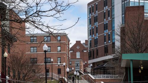 Bloomsburg University Campus is shown in Bloomsburg, Pa.