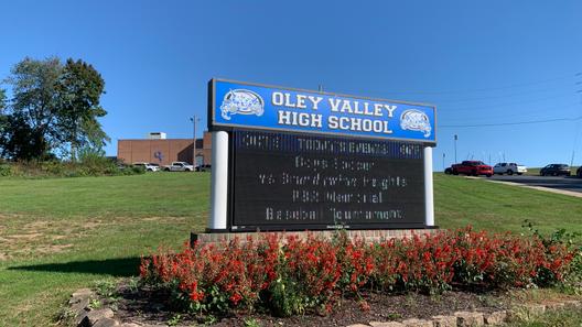 Exterior of Oley Valley High School