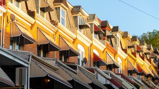 Row homes in Reading