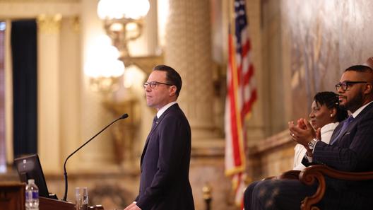 Gov. Josh Shapiro unveils his 2026 budget address in the Pennsylvania Capitol. Gov. Josh Shapiro unveils his 2026 budget address in the Pennsylvania Capitol.