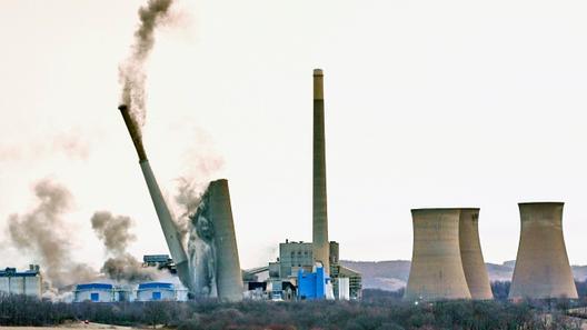 The smokestacks of the former coal-fired Homer City Generating Station crumble in a planned demolition to make way for a new natural gas-fired power plant. The smokestacks of the former coal-fired Homer City Generating Station crumble in a planned demolition to make way for a new natural gas-fired power plant.