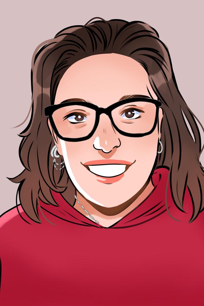 Illustration of Becki Dunkes. Illustration of Becki Dunkes.