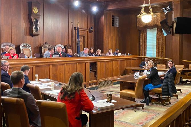 Pennsylvania Secretary of Health Debra Bogen faced questions about her department's oversight of medical marijuana doctors, during a February 2025 state Senate budget hearing.