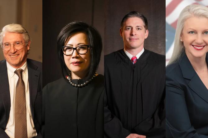 From left: Matthew Wolford, Stella Tsai, Brandon P. Neuman, and Maria Battista.