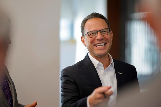 Gov. Josh Shapiro at a Sept. 18, 2026 event in Scranton, Pa.