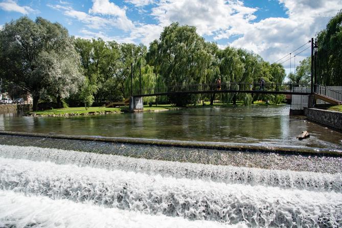 Spring Creek flows through Talleyrand Park in Bellefonte, Centre County, the site of the 2023 Centre Gives Fest.