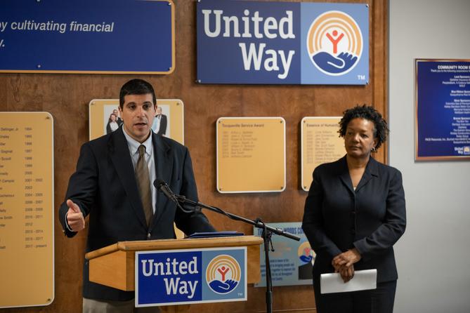 Patrick Cicero, the state’s appointed consumer advocate (left), challenged a decision by the Public Utility Commission, led by Chair Gladys Brown (right).